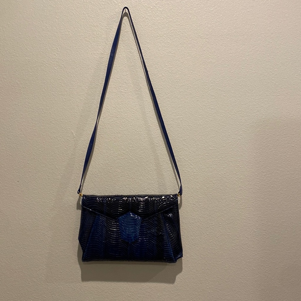 Vintage snakeskin leather J.Renee clutch/crossbody